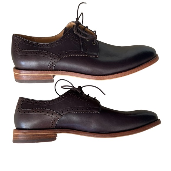 Warfield & Grand Mens Size 9 Lace Up Leather Oxfords Brown Dress Shoes Classic - Picture 6 of 16